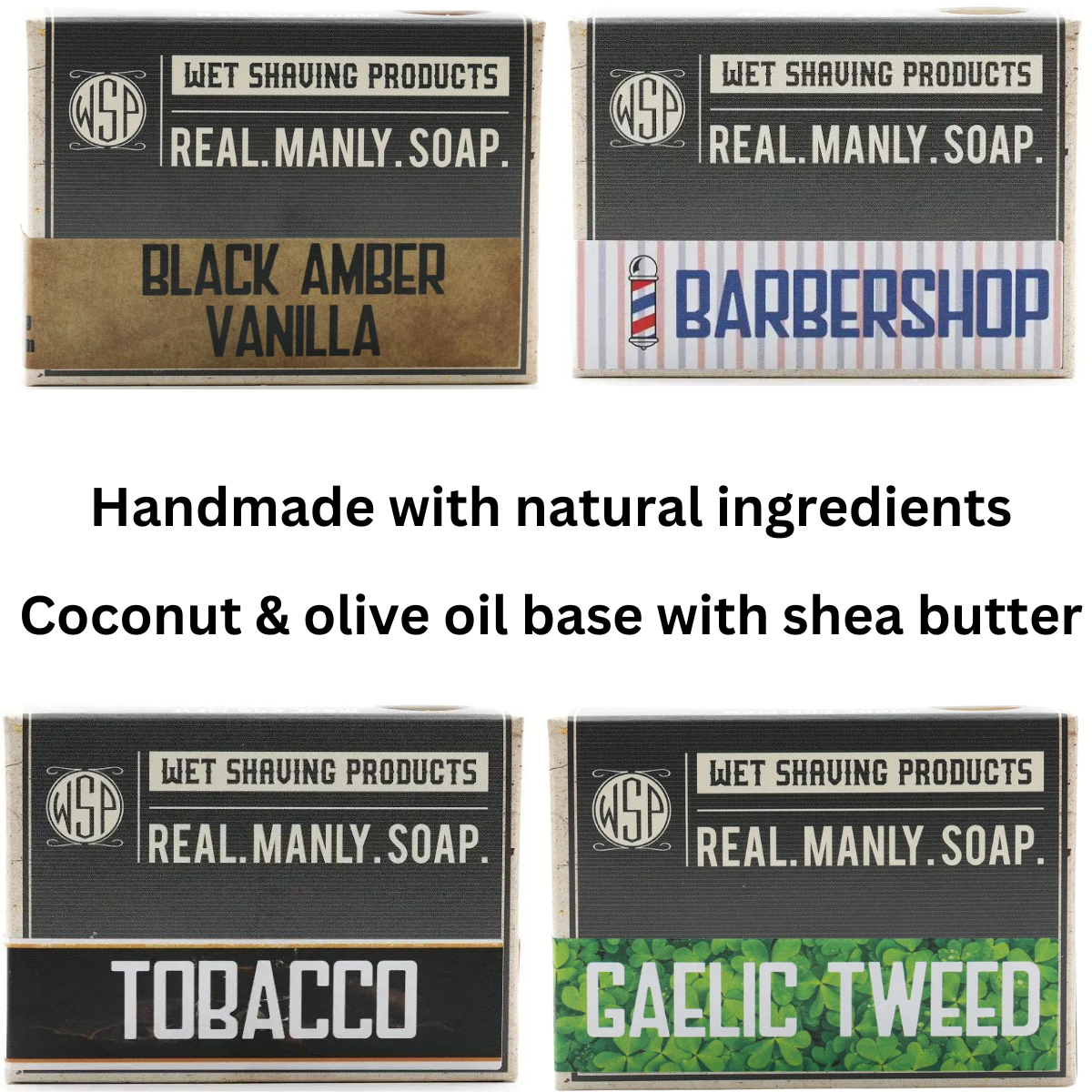 Handmade Natural Soap - Manly Scents